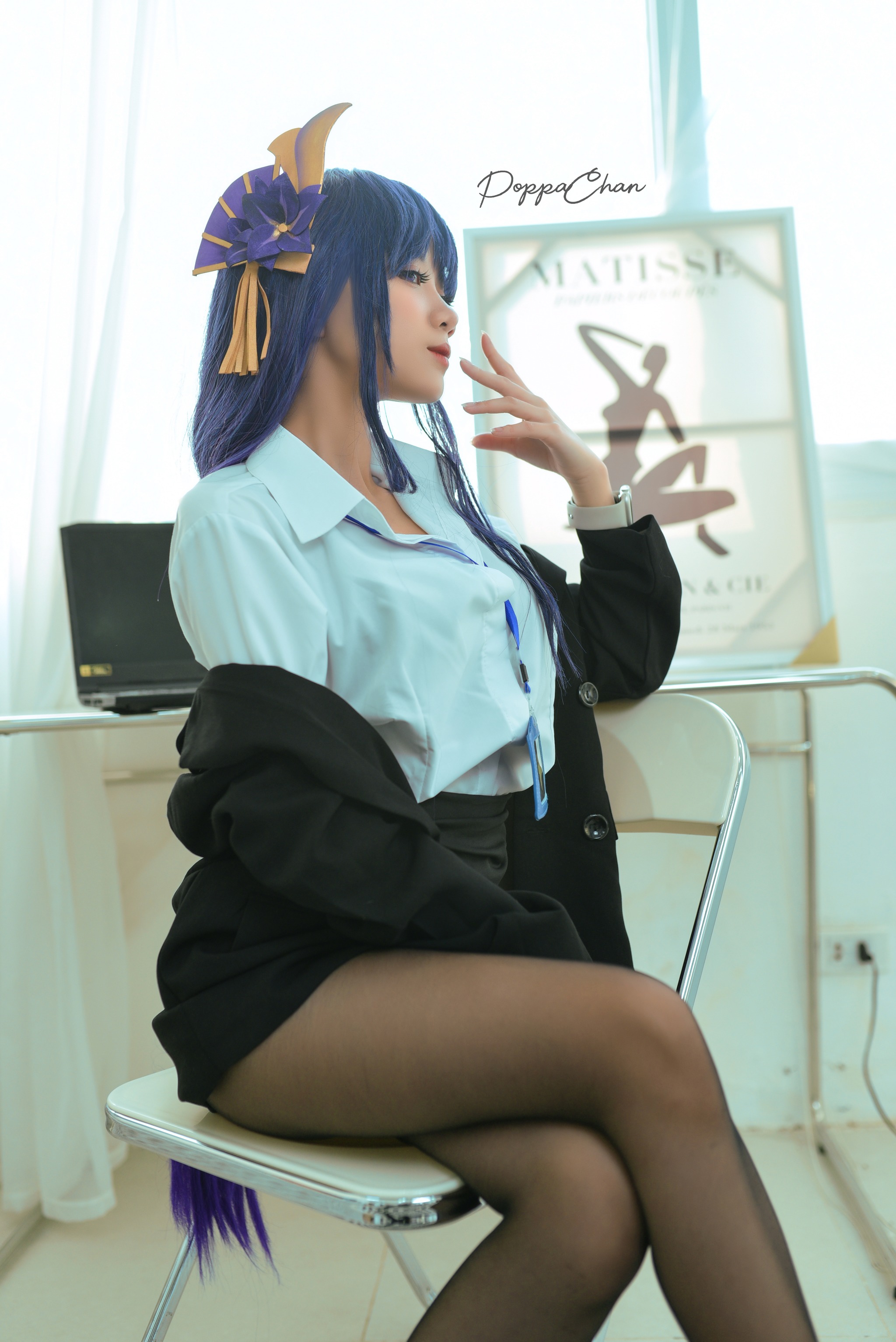 PoppaChan - NO.021 Raiden Shogun Officer (Sexy and Cute content) [25P3V]-XikXak